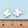 Saint Patrick's Day 925 Sterling Silver Clover Charms STER-T008-31S-4
