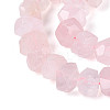 Natural Rose Quartz Beads Strands G-N347-18A-02-4