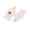 Natural Rose Quartz Pendants G-Z134-06G-04-2