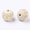 Unfinished Natural Wood European Beads LS-WOOD-S057-021B-2