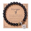Natural Tiger Eye & Agate Beaded Stretch Bracelets PW-WG52B58-07-1