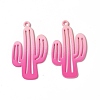 Spray Painted Alloy Charms PALLOY-P291-19M-03-2