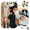 6Pcs 6 Styles Halloween Theme Silicone Focal Beads SIL-TA0002-44-8