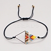 Rhombus Loom Pattern MIYUKI Seed Beads Bracelets for Women BJEW-C011-36B-2