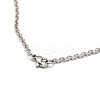 Tarnish Resistant Fashionable 304 Stainless Steel Cable Chain Necklace Making STAS-A028-N081P-3