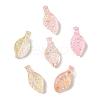 Transparent Acrylic and Gold Foil Pendants AC-CBAF9C1-04A-06-2