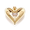Brass Micro Pave Cubic Zirconia Pendants KK-A161-32G-B-2