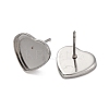 Tarnish Resistant 304 Stainless Steel Ear Stud Findings STAS-P198-21-5