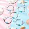 Glass Seed Beaded Braided Bead Bracelets BJEW-MZ00172-1
