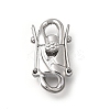 304 Stainless Steel Twister Clasps STAS-D382-05A-P-1