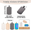 16pcs 4 Colors 304 Stainless Steel Pendants STAS-CW0001-09-5