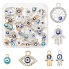 36Pcs 6 Styles Alloy Charms ENAM-FS0002-38-1