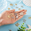 16Pcs 8 Style 201 Stainless Steel Filigree Joiners Links & Pendants STAS-PJ0001-37-6