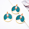 Eco-Friendly Alloy Enamel Pendants X-ENAM-Q437-016-NR-1
