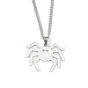 Non-Tarnish 201 Stainless Steel Pendant Necklaces for Man NJEW-Q336-02I-P-2