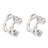 304 Stainless Steel C-Shaped Cuff Earrings EJEW-K268-86P-4