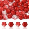 100Pcs 2 Styles Imitation Pearl Acrylic Beads OACR-YW0002-58C-1