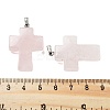 Natural Rose Quartz Pendants G-A231-02F-3