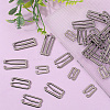 60Pcs 3 Style Number 9 Shaped Alloy Bra Strap Hooks for Sewing DIY-GF0009-30B-4