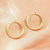 Brass Huggie Hoop Earrings Earrings KK-CBA8A92-03G-1