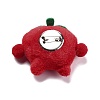 Lovely Strawberry Non Woven Fabric Brooch JEWB-B003-01-2