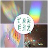 6PCS PVC Stickers Dazzling Color Window Stickers 3D Laser Puppy And Heart Shapes Electrostatic Glass Window Stickers JX834A-4