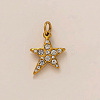 Stainless Steel Rhinestone Pendants RB-CBA5056-01G-1
