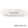 4Pcs 4 Styles Fashion Plastic Imitation Pearl & Natural Freshwater Pearl & Glass Beaded Stretch Bracelets SF7008-1-4