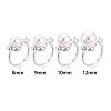 Windmill Brass Micro Pave Clear Cubic Zirconia Cuff Ring Settings KK-T076-36G-4