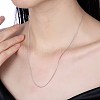 925 Sterling Silver Chain Necklaces NJEW-BB30138-18-4