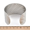 Braided 304 Stainless Steel Cuff Bangles for Women BJEW-P362-04P-3