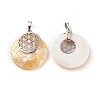 Natural Mixed Shell Pendants KK-F751-M-B-3