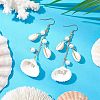 304 Stainless Steel Shell Shape Dangle Earrings EJEW-JE06382-01-1
