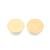 PVD Vacuum Plating 304 Stainless Steel Brooch Cabochon Settings STAS-E547-08K-G-2