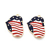 Independence Day Alloy Enamel Pendants ENAM-T022-46KCG-1