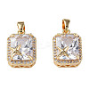 Brass Inlaid Cubic Zirconia Charms KK-N233-248B-2