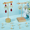 30Pcs 3 Style Brass Clip-on Earring Findings KK-BBC0011-06-4