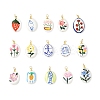 Handmade Porcelain Pendants PALLOY-JF05918-1