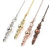 Brass Dowsing Pendulum Big Pointed Pendants KK-H491-08-1