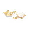 Real 18K Gold Plated Brass Micro Pave Clear Cubic Zirconia Pendants KK-D004-05G-D-3