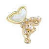 Alloy Glass Rhinestone Pendants PALLOY-U003-05B-G-2