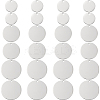 30Pcs 3 Styles 201 Stainless Steel Mirror Polished Finish Stamping Blank Tag Pendants STAS-SC0008-95-1