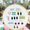DIY Embroidery Flower Grass Stitches Practice Kit for Beginners DIY-NH0006-01B-7