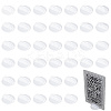 50Pcs Plastic Name Card Holders AJEW-CP0009-07-1