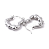 Non-Tarnish 304 Stainless Steel Heart Hoop Earrings for Women EJEW-G293-20P-2