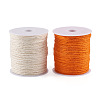 Craftdady 2Rolls 2 Colors Earthy Colored Jute Cord OCOR-CD0001-06-2