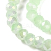Baking Electroplate Glass Beads Strands DGLA-A039-J6MM-B17-3