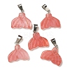 Cherry Quartz Glass Pendants G-Z067-01P-06-2