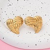 304 Stainless Steel Stud Earrings for Women EJEW-K306-03G-3