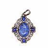 Retro Hollow Natural Lapis Lazuli Pendants PW-WG7B8C5-03-1
